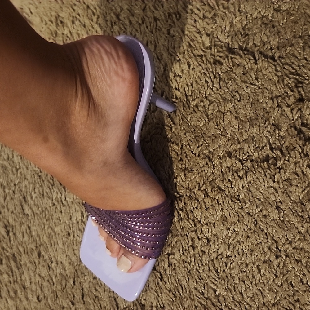 Zara  Vinyl  Heeled Sandals